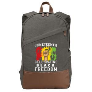 Juneteenth Celebrate Black Freedom 1865 June 19th Men Women Cotton Canvas Backpack