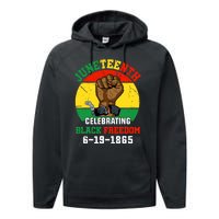 Juneteenth Celebrating Black Freedom 1865 African American Performance Fleece Hoodie