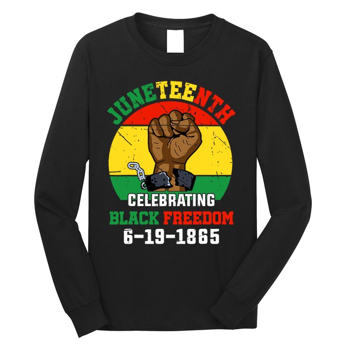 Juneteenth Celebrating Black Freedom 1865 African American Long Sleeve Shirt