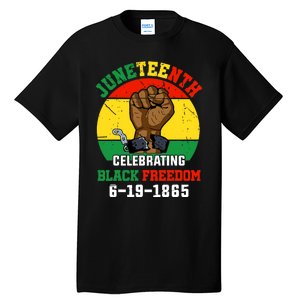 Juneteenth Celebrating Black Freedom 1865 African American Tall T-Shirt