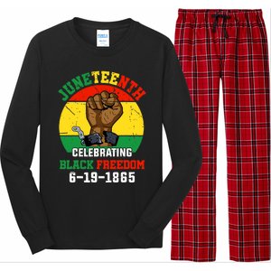 Juneteenth Celebrating Black Freedom 1865 African American Long Sleeve Pajama Set