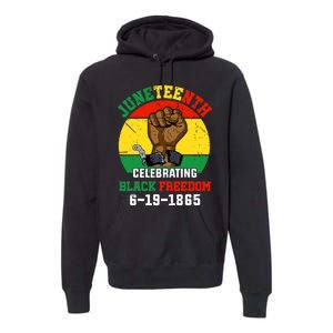 Juneteenth Celebrating Black Freedom 1865 African American Premium Hoodie