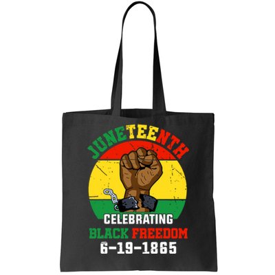 Juneteenth Celebrating Black Freedom 1865 African American Tote Bag