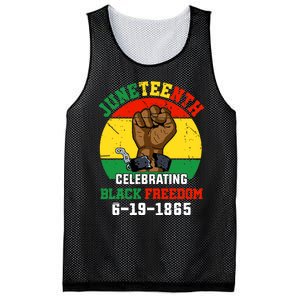 Juneteenth Celebrating Black Freedom 1865 African American Mesh Reversible Basketball Jersey Tank