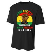 Juneteenth Celebrating Black Freedom 1865 African American Performance Sprint T-Shirt