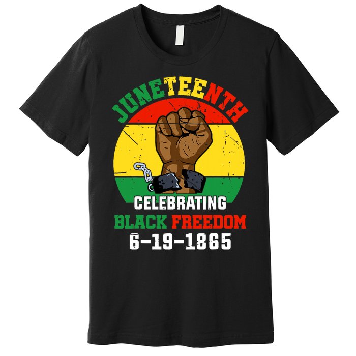 Juneteenth Celebrating Black Freedom 1865 African American Premium T-Shirt