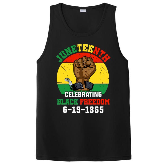 Juneteenth Celebrating Black Freedom 1865 African American PosiCharge Competitor Tank