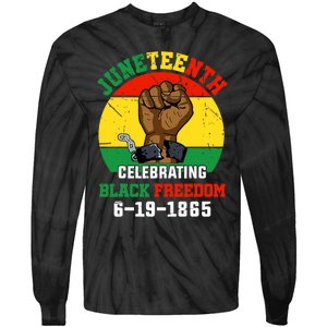 Juneteenth Celebrating Black Freedom 1865 African American Tie-Dye Long Sleeve Shirt