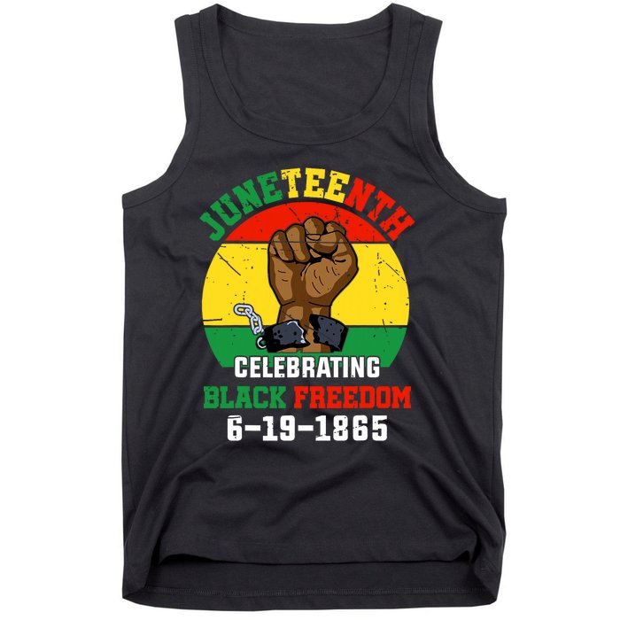 Juneteenth Celebrating Black Freedom 1865 African American Tank Top