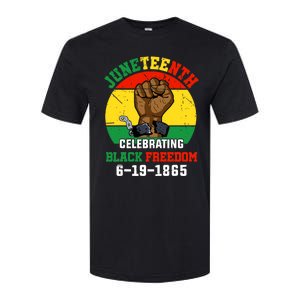 Juneteenth Celebrating Black Freedom 1865 African American Softstyle CVC T-Shirt