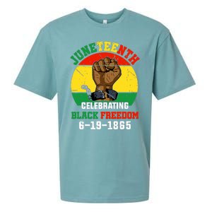 Juneteenth Celebrating Black Freedom 1865 African American Sueded Cloud Jersey T-Shirt