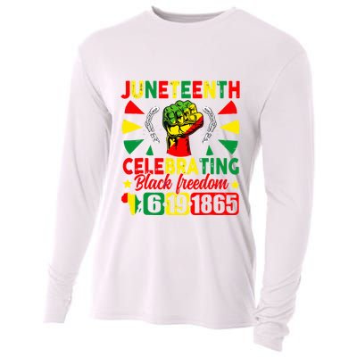 Juneteenth Celebrating Black Freedom 1865 Cooling Performance Long Sleeve Crew
