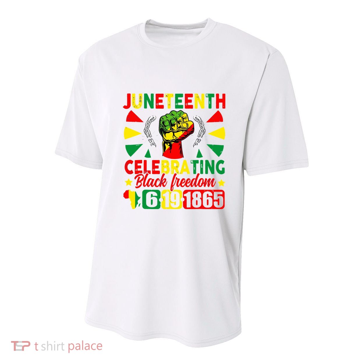 Juneteenth Celebrating Black Freedom 1865 Youth Performance Sprint T-Shirt