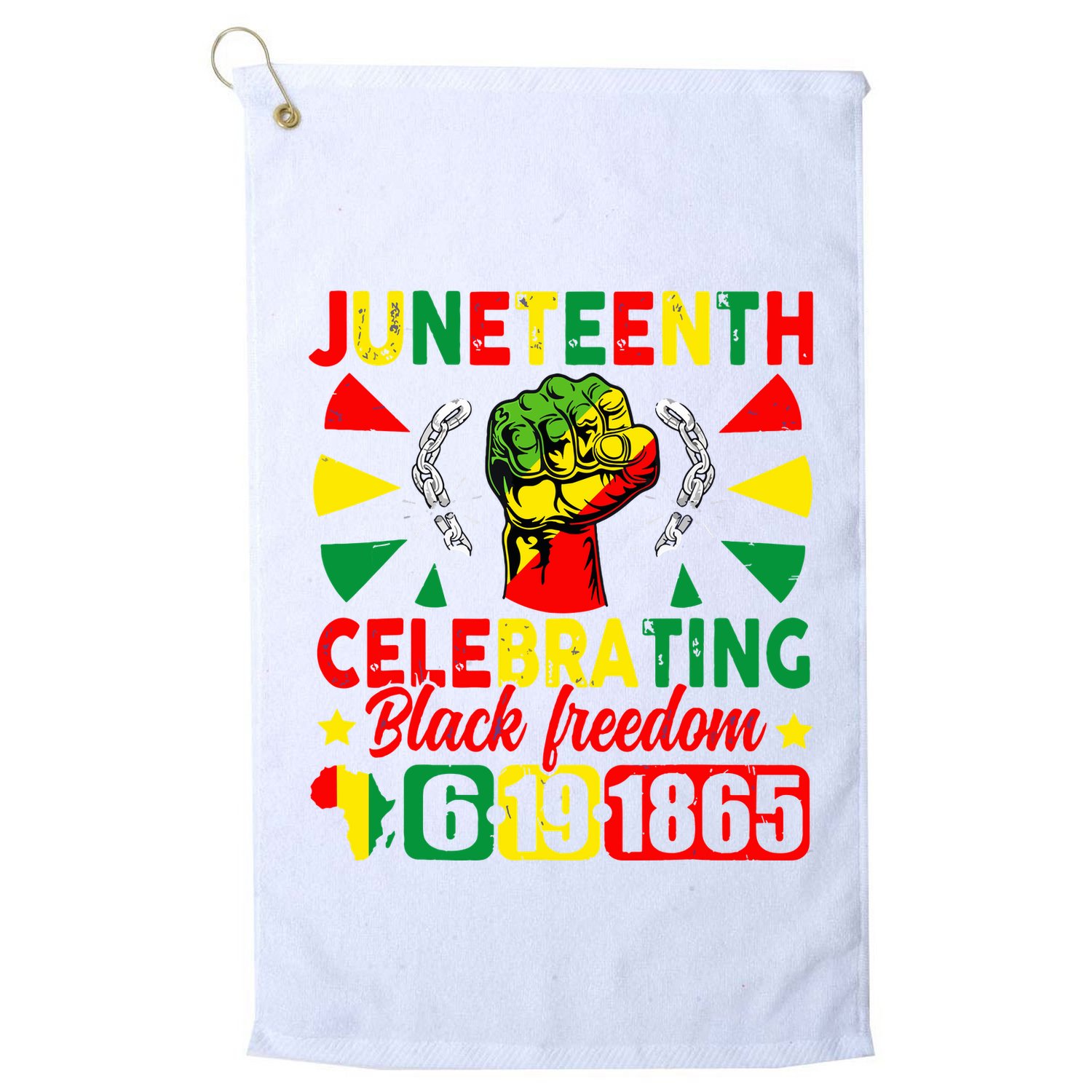 Juneteenth Celebrating Black Freedom 1865 Golf Towel