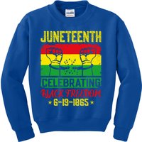 Juneteenth Celebrating Black Freedom 1865 Black History Meaningful Gift Kids Sweatshirt