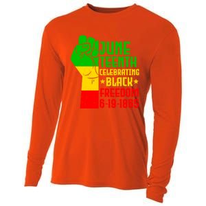 Juneteenth Celebrate Black History 1865 June 19th Gift Cooling Performance Long Sleeve Crew