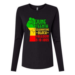 Juneteenth Celebrate Black History 1865 June 19th Gift Womens Cotton Relaxed Long Sleeve T-Shirt