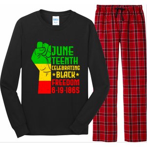 Juneteenth Celebrate Black History 1865 June 19th Gift Long Sleeve Pajama Set