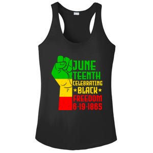 Juneteenth Celebrate Black History 1865 June 19th Gift Ladies PosiCharge Competitor Racerback Tank