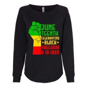 Juneteenth Celebrate Black History 1865 June 19th Gift Womens California Wash Sweatshirt