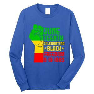 Juneteenth Celebrate Black History 1865 June 19th Gift Long Sleeve Shirt