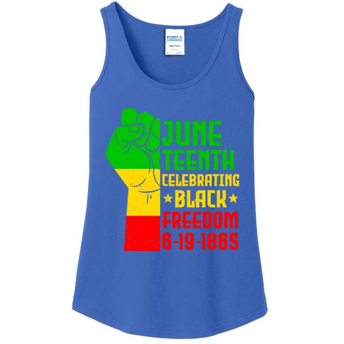 Juneteenth Celebrate Black History 1865 June 19th Gift Ladies Essential Tank