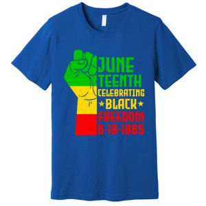 Juneteenth Celebrate Black History 1865 June 19th Gift Premium T-Shirt