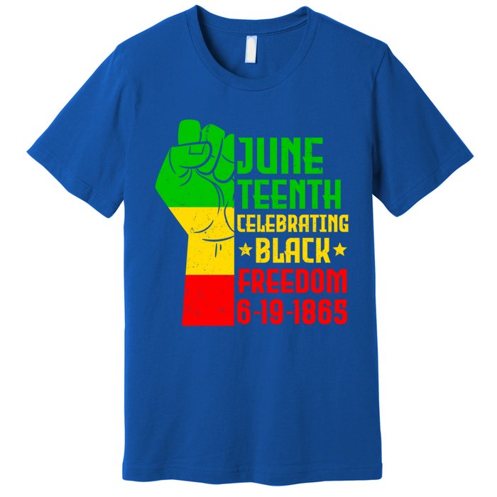 Juneteenth Celebrate Black History 1865 June 19th Gift Premium T-Shirt