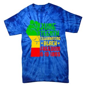 Juneteenth Celebrate Black History 1865 June 19th Gift Tie-Dye T-Shirt