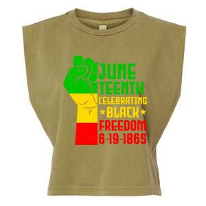 Juneteenth Celebrate Black History 1865 June 19th Gift Garment-Dyed Women's Muscle Tee