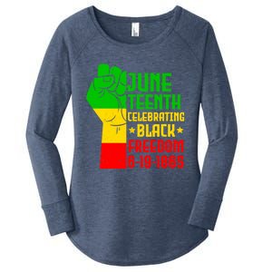 Juneteenth Celebrate Black History 1865 June 19th Gift Women's Perfect Tri Tunic Long Sleeve Shirt