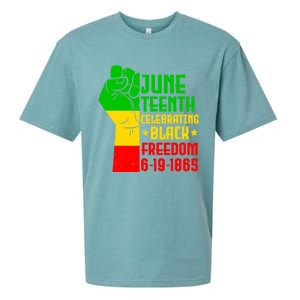 Juneteenth Celebrate Black History 1865 June 19th Gift Sueded Cloud Jersey T-Shirt