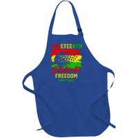 Juneteenth Celebrate Black History Black Power Black Funny Gift Full-Length Apron With Pockets