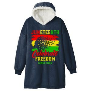 Juneteenth Celebrate Black History Black Power Black Funny Gift Hooded Wearable Blanket