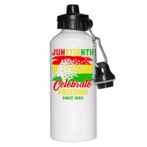 Juneteenth Celebrate Black History Black Power Black Funny Gift Aluminum Water Bottle