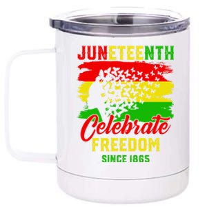 Juneteenth Celebrate Black History Black Power Black Funny Gift 12 oz Stainless Steel Tumbler Cup