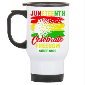 Juneteenth Celebrate Black History Black Power Black Funny Gift Stainless Steel Travel Mug