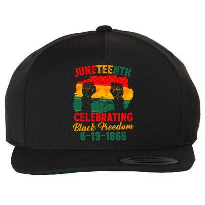 Juneteenth Celebrating Black Freedom June 19 1865 African Gift Wool Snapback Cap