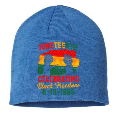 Juneteenth Celebrating Black Freedom June 19 1865 African Gift Sustainable Beanie