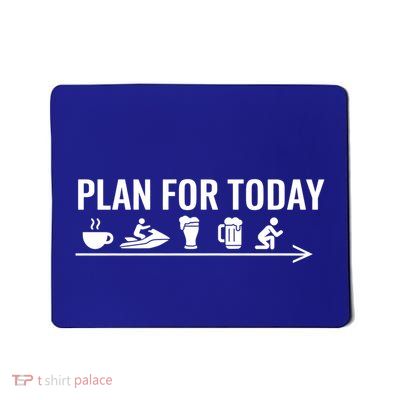 Jetski Coffee Beer Funny Sarcastic Graphic Design Gift Mousepad