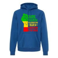 Juneteenth Celebrate Black History 1865 June 19th Meaningful Gift Premium Hoodie