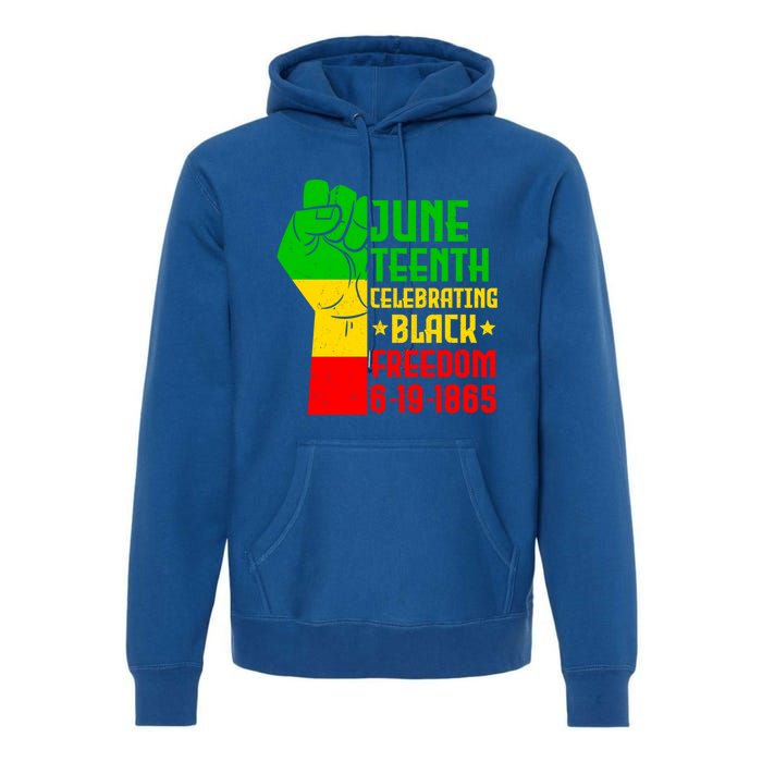 Juneteenth Celebrate Black History 1865 June 19th Meaningful Gift Premium Hoodie