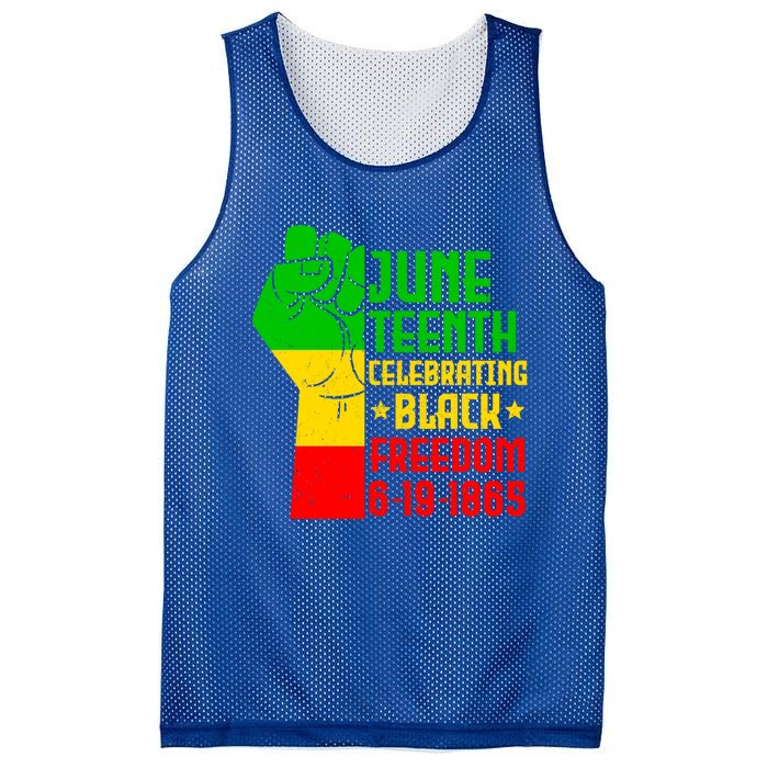 Juneteenth Celebrate Black History 1865 June 19th Meaningful Gift Mesh Reversible Basketball Jersey Tank