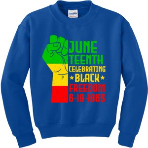 Juneteenth Celebrate Black History 1865 June 19th Meaningful Gift Kids Sweatshirt