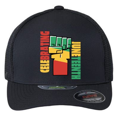 JUNETEENTH Celebrating Black Freedom 1865 African American Flexfit Unipanel Trucker Cap