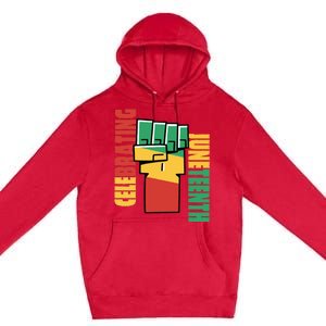 JUNETEENTH Celebrating Black Freedom 1865 African American Premium Pullover Hoodie