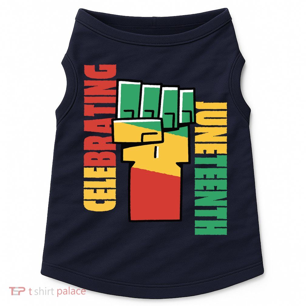 JUNETEENTH Celebrating Black Freedom 1865 African American Doggie Tank