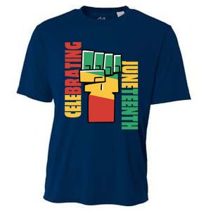 JUNETEENTH Celebrating Black Freedom 1865 African American Cooling Performance Crew T-Shirt