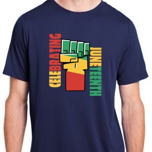 JUNETEENTH Celebrating Black Freedom 1865 African American Adult ChromaSoft Performance T-Shirt