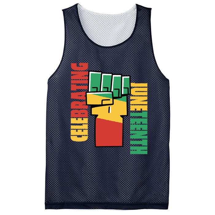 JUNETEENTH Celebrating Black Freedom 1865 African American Mesh Reversible Basketball Jersey Tank